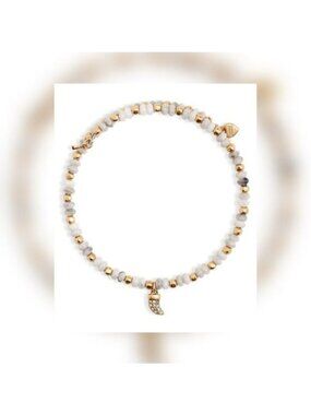 ♡ Keep Collective INSPO STRENGTH Bracelet Inspirational Gold Tone Stretch Bracel